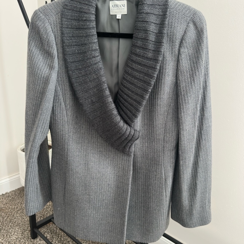 Armani Collezioni Charcoal Women's Cardigan